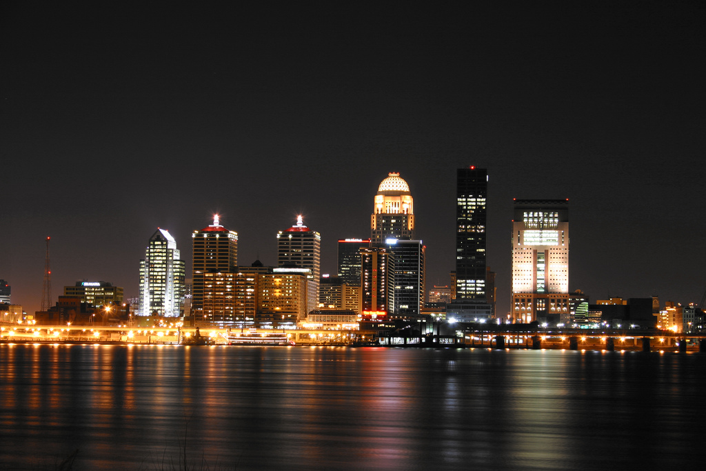 Louisville at night
