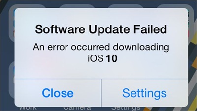 Software Update Failed